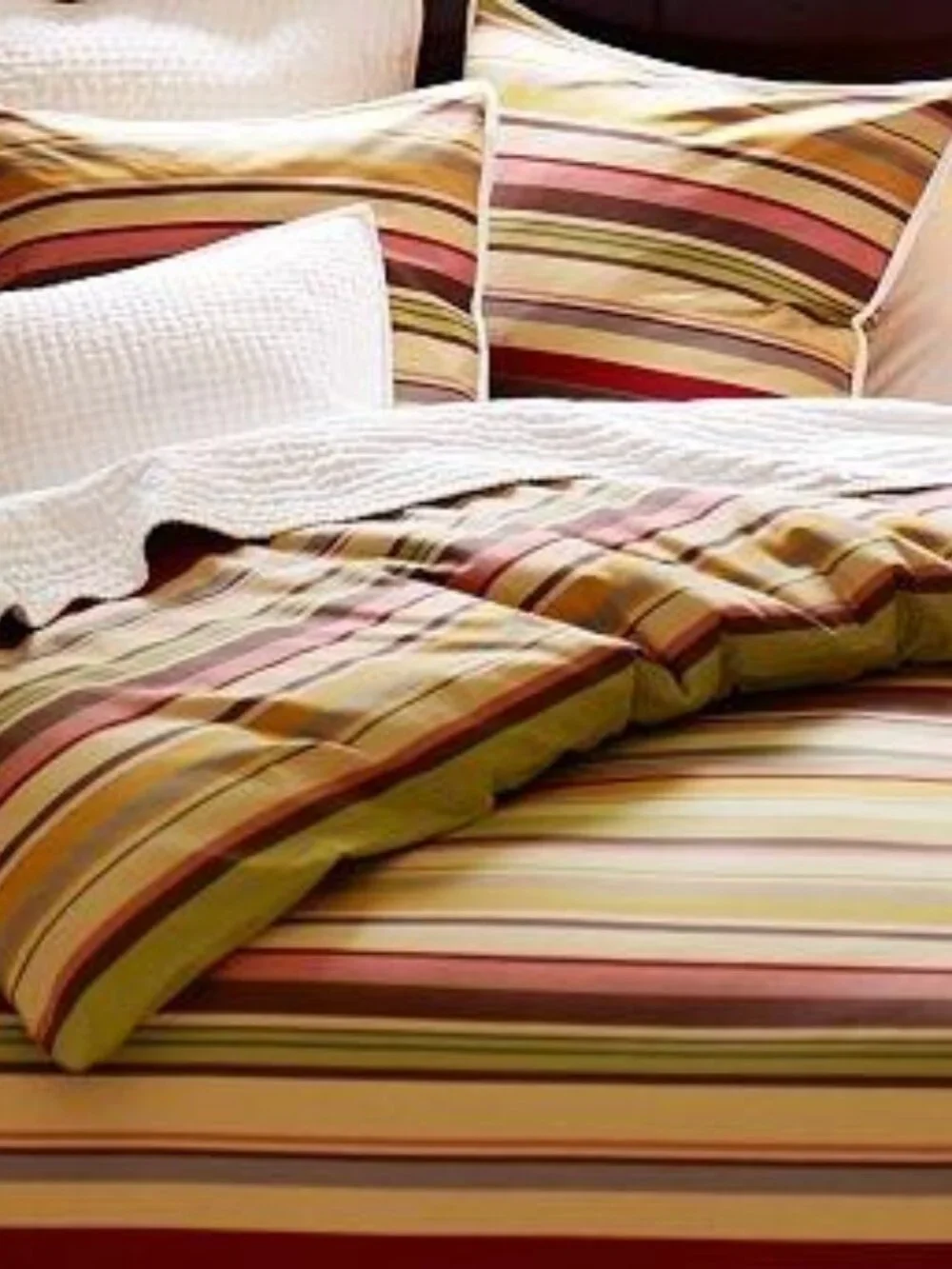 (2) Pottery Barn Duncan Stripe Euro Shams Pillow Covers 25